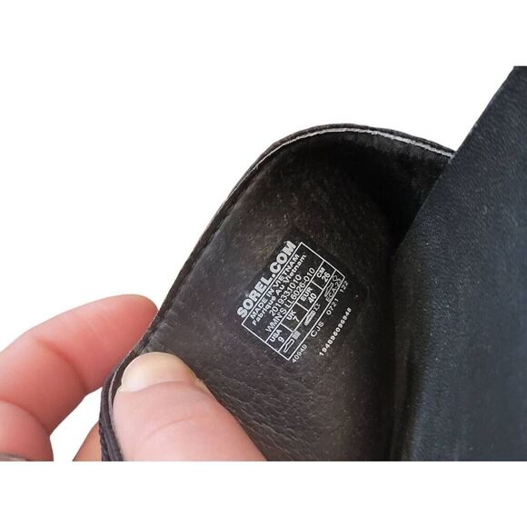 Sorel Sandals Women's 9 Black Roaming Easy Slide Platform Comfort - Picture 2 of 6